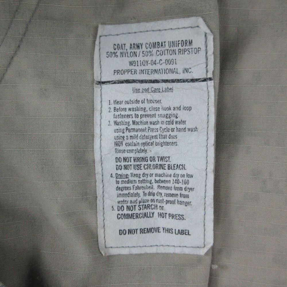 Propper Tactical Jacket Mens Medium Gray Camo Rip Stop Long Sleeve Full Zip ' - Picture 8 of 13